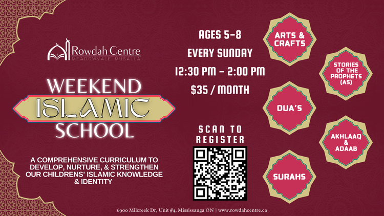 Weekend Islamic School (Not Sunday)