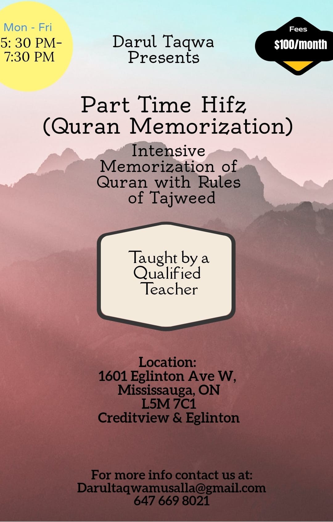 Part Time Hifz