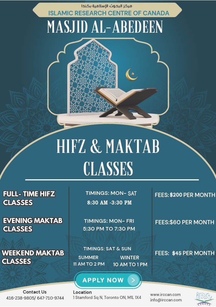 Weekend Maktab Classes